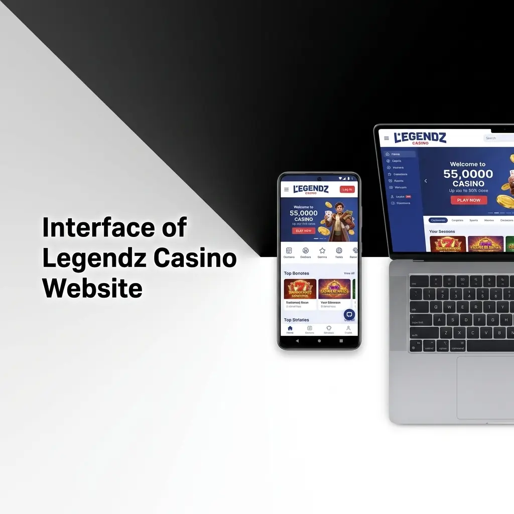 Dark-themed Legendz Casino website interface showing top navigation bar with Sports, Live Betting, Casino, and Promotions links