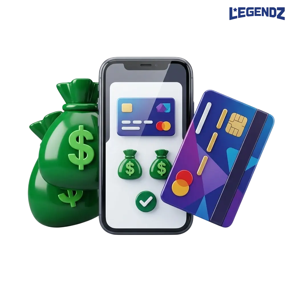 Legendz Casino deposit and withdrawal methods for US players showing crypto options like Bitcoin Ethereum Solana and USDT