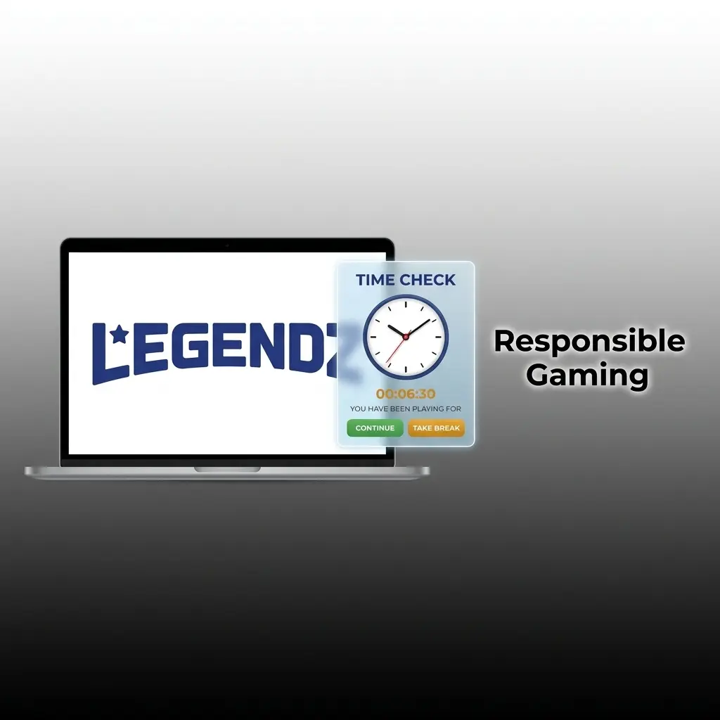 Legendz Casino responsible gaming tools including deposit limits, self-exclusion, and session controls for player wellbeing