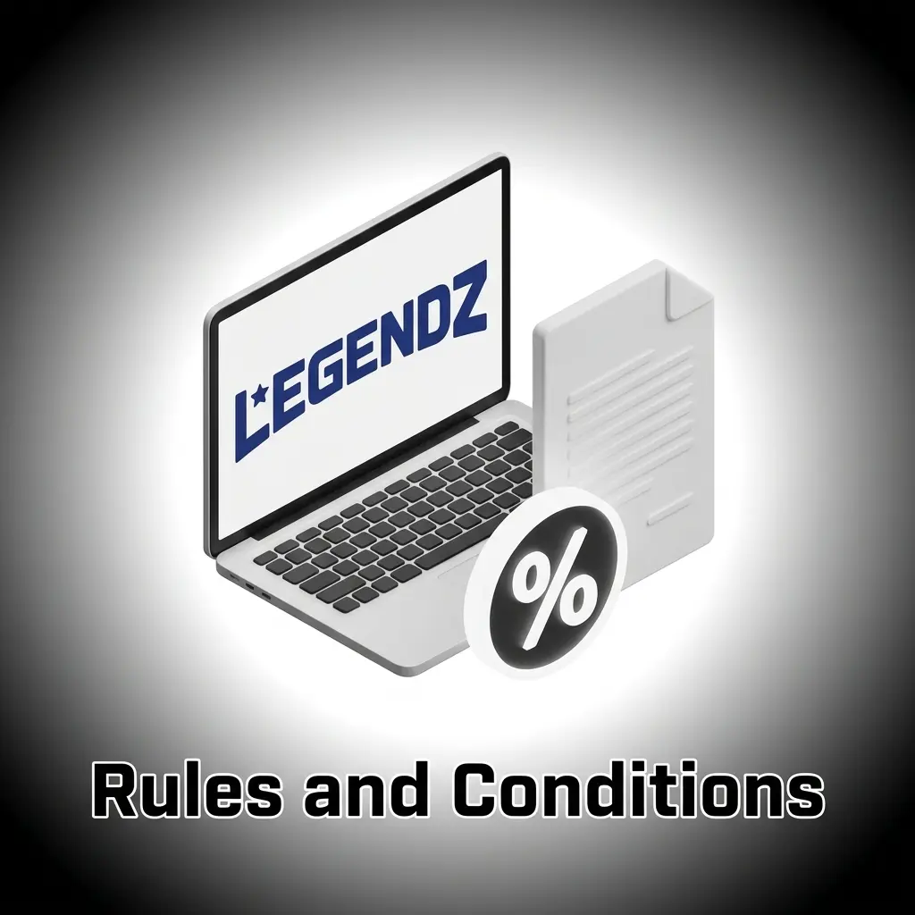 Legendz Casino rules covering age limit, KYC, bonus terms, one account policy, and prohibited jurisdictions for US players